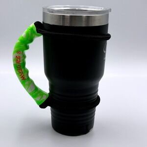 Muggiez Neon Green Marbled Paracord Handle for 30 oz Tumbler Mug Accessory